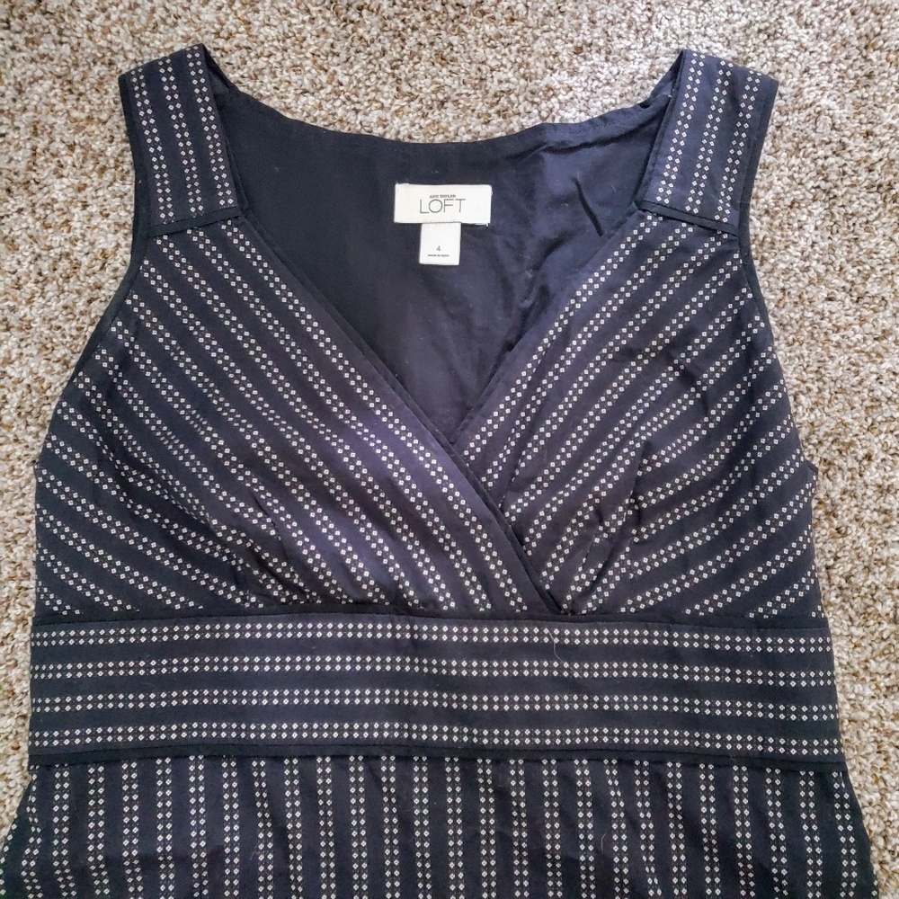 LOFT Printed Empire Waist Dress 4